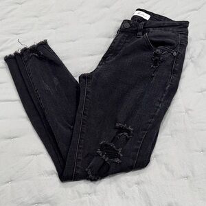 Kancan Black Distressed Jeans